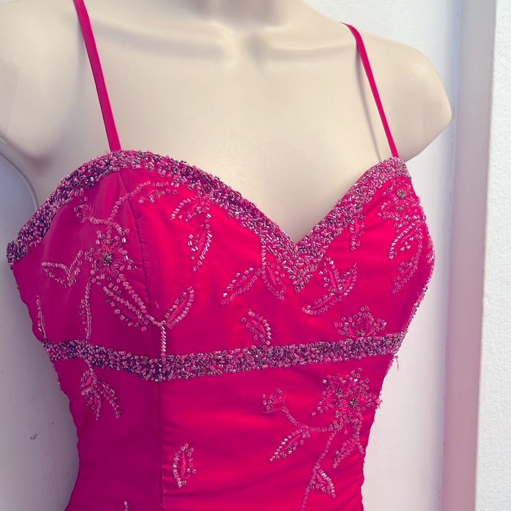 Mermaid Satin Beaded Gown - Picture 2 of 12